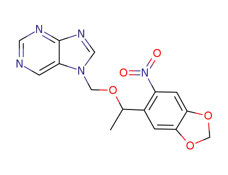 7-{[1-(6-nitro-1,3-benzodioxol-5-yl)ethoxy]methyl}-7H-purine