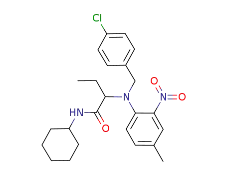 2-(N-(4-chlorobenzyl)-N-(4-methyl-2-nitrophenyl)amino)-N-cyclohexylbutanamide