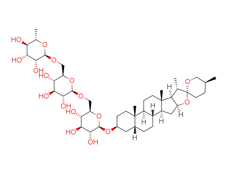 (25S)-5β-spirostan-3β-ol 3-O-[α-L-rhamnopyranosyl-(1->6)-β-D-glucopyranosyl-(1->6)-β-D-glucopyranoside]