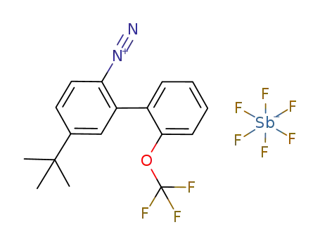 5-tert-butyl-2'-(trifluoromethoxy)biphenylyl-2-diazonium hexafluoroantimonate