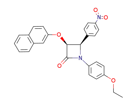 1-(4-ethoxyphenyl)-3-(naphthalen-2-yloxy)-4-(4-nitrophenyl)-azetidin-2-one
