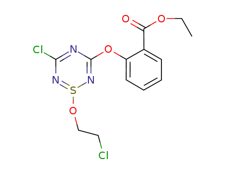 3-chloro-1-(β-chloroethoxy)-5-(2'-carboethoxyphenoxy)thiatriazine