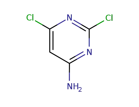 Molecular Structure of 10132-07-7 (4-Amino-2,6-dichloropyrimidine)