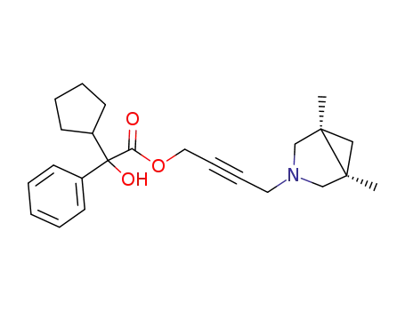 4-[(1R,5S)-1,5-dimethyl-3-aza-bicyclo[3.1.0]hex-3-yl]but-2-ynyl-2-cyclopentyl-2-hydroxy phenylacetate