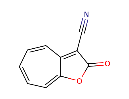 Molecular Structure of 53617-66-6 (2H-Cyclohepta[b]furan-3-carbonitrile, 2-oxo-)