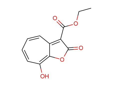 2H-Cyclohepta[b]furan-3-carboxylic acid, 8-hydroxy-2-oxo-, ethyl ester