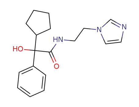 2-cyclopentyl-2-hydroxy-N-[2-(1H-imidazol-1-yl)ethyl]-2-phenylacetamide