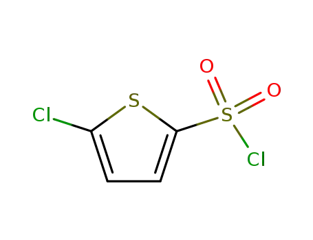 Molecular Structure of 2766-74-7 (5-Chlorothiophene-2-sulfonyl chloride)