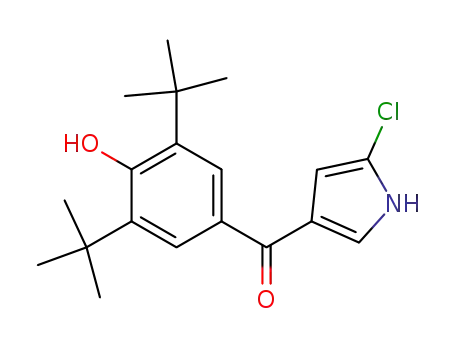 2-chloro-4-(3,5-di-t-butyl-4-hydroxybenzoyl)pyrrole