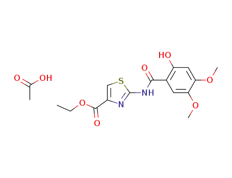 ethyl 2-[N-(2-hydroxy-4,5-dimethoxybenzoyl)amino]-1,3-thiazole-4-carboxylate acetate