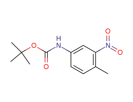 Molecular Structure of 630410-29-6 (Carbamic acid, (4-methyl-3-nitrophenyl)-, 1,1-dimethylethyl ester)