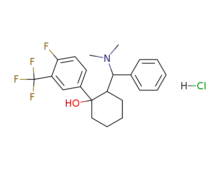 2-(dimethylaminophenylmethyl)-1-(4-fluoro-3-trifluoromethylphenyl)cyclohexanol, hydrochloride
