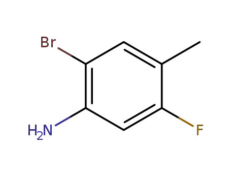 Molecular Structure of 202865-78-9 (2-BROMO-5-FLUORO-4-METHYLANILINE)