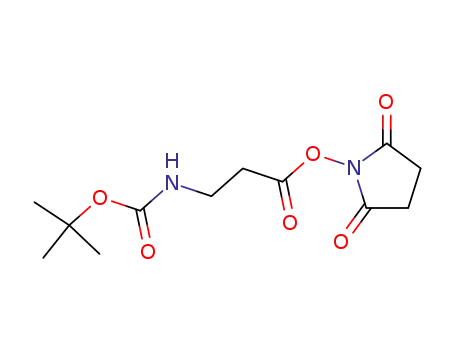 Molecular Structure of 32703-87-0 (BOC-BETA-ALA-OSU)