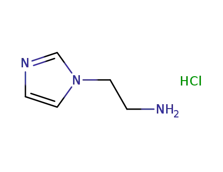 Molecular Structure of 154094-97-0 (2-(1H-IMIDAZOL-1-YL)ETHANAMINE HYDROCHLORIDE)