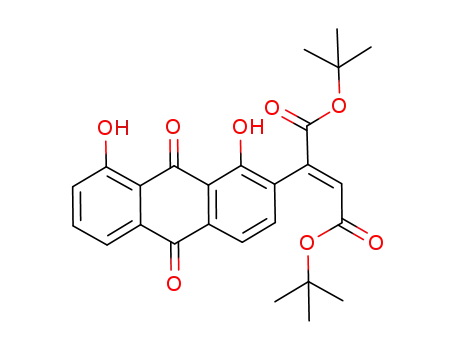 di-tert-butyl 2-(9,10-dihydro-1,8-dihydroxy-9,10-dioxo-anthracen-2-yl)fumarate
