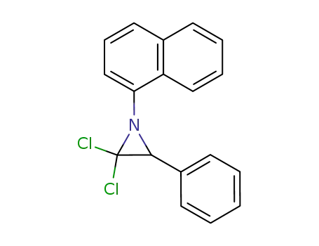 Molecular Structure of 31528-95-7 (Aziridine, 2,2-dichloro-1-(1-naphthalenyl)-3-phenyl-)
