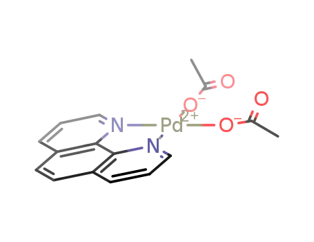 Molecular Structure of 35679-81-3 (Diacetato(1,10-phenanthroline)palladium(II))