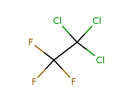 Molecular Structure of 354-58-5 (1,1,1-Trichlorotrifluoroethane)