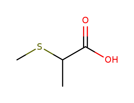 Molecular Structure of 58809-73-7 (2-(methylthio)propionic acid)