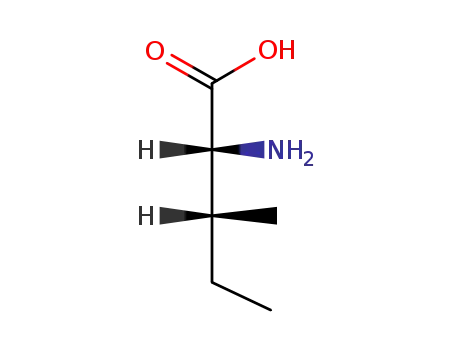 Molecular Structure of 319-78-8 ((2R,3R)-2-Amino-3-methylpentanoic acid)