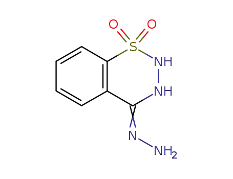 Molecular Structure of 1012-97-1 (4H-1,2,3-Benzothiadiazin-4-one, 2,3-dihydro-, hydrazone, 1,1-dioxide)