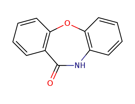 Molecular Structure of 3158-85-8 (10,11-DIHYDRODIBENZ[B,F][1,4]OXAZEPIN-11-ONE)