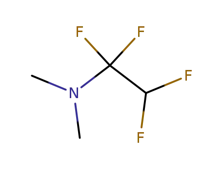 Molecular Structure of 1550-50-1 (N,N-Dimethyl-1,1,2,2-tetrafluoroethylamine)