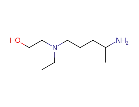 Molecular Structure of 69559-11-1 (2-(4-Aminopentyl(ethyl)amino)ethanol)