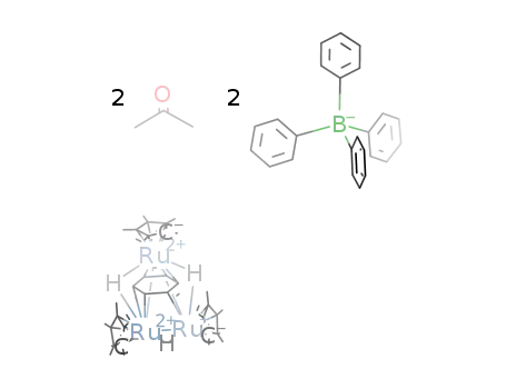[Ru3(C10H15)3(μ-H)3(μ3-η(3):η(3)-benzene)](B(C6H5)4)2*2acetone