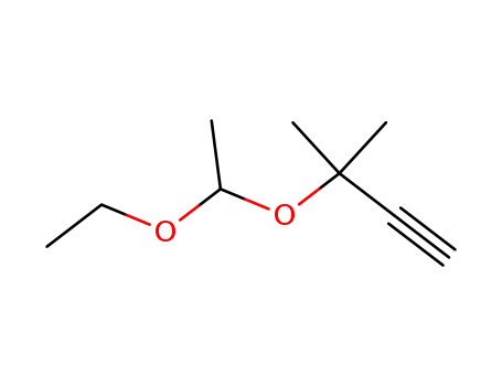 Molecular Structure of 39807-00-6 (1-Butyne, 3-(1-ethoxyethoxy)-3-methyl-)