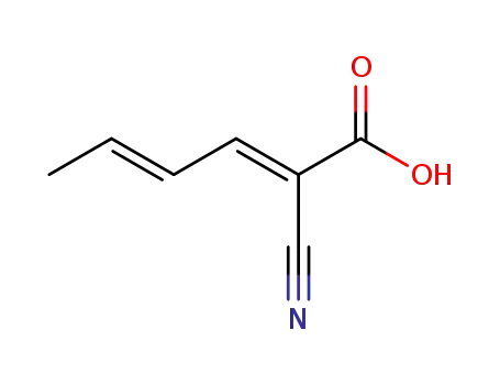 (E,E)-2-cyanohexa-2,4-dienoic acid
