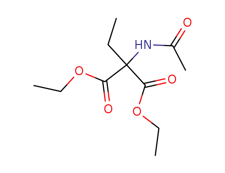 Molecular Structure of 32819-24-2 (Diethyl 2-Ethyl-2-acetamidomalonate)