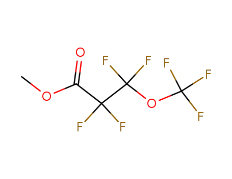 Molecular Structure of 356-69-4 (methyl 2,2,3,3-tetrafluoro-3-(trifluoromethoxy)propanoate)