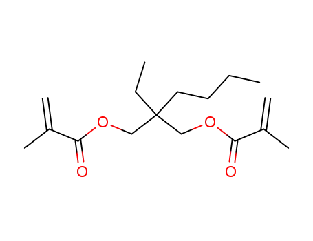 Molecular Structure of 15422-98-7 (2-Propenoic acid, 2-methyl-, 2-butyl-2-ethyl-1,3-propanediyl ester)