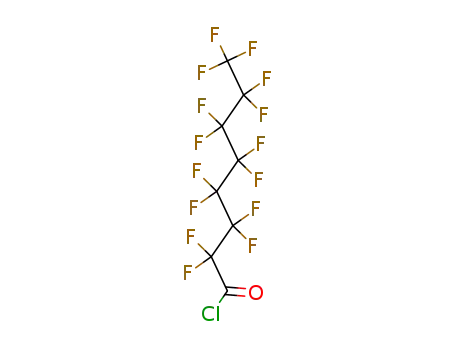 Molecular Structure of 335-64-8 (Pentadecafluorooctanoyl chloride)