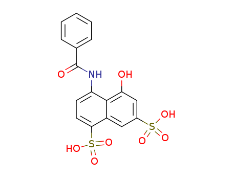 1,7-Naphthalenedisulfonicacid, 4-(benzoylamino)-5-hydroxy-