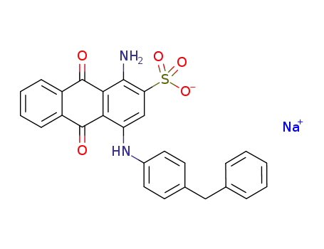 sodium 1-amino-4-(4-benzylphenylamino)-9,10-dioxo-9,10-dihydroanthracene-2-sulfonate
