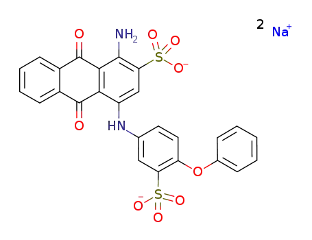 disodium 1-amino-4-[4-phenoxy-3-sulfophenylamino]-9,10-dioxo-9,10-dihydroanthracene-2-sulfonate