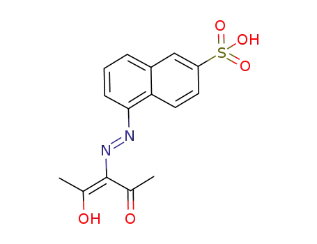 4-hydroxy-3-(6'-sulfonyl-1'-azonaphthyl)-3-penten-2-one