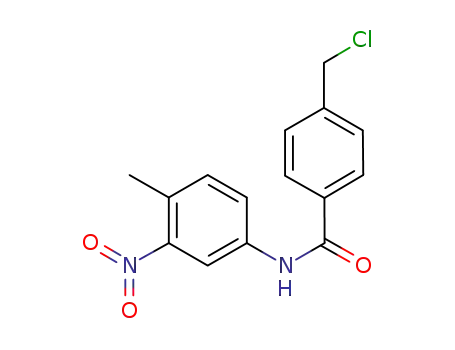 Molecular Structure of 851319-32-9 (N-(4-METHYL-3-NITROPHENYL)-4-CHLOROMETHYLBENZAMIDE)