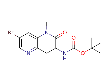 1,1-dimethylethyl (7-bromo-1-methyl-2-oxo-1,2,3,4-tetrahydro-1,5-naphthyridin-3-yl)carbamate