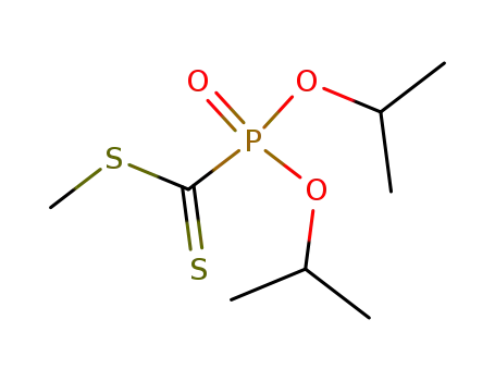 Molecular Structure of 92659-86-4 (Phosphinecarbodithioic acid, bis(1-methylethoxy)-, methyl ester,
1-oxide)