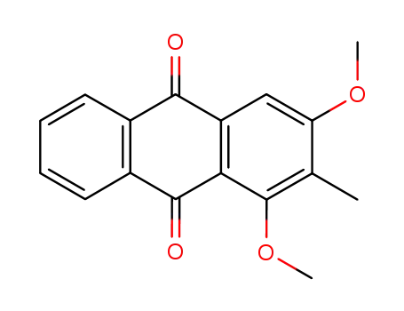 Molecular Structure of 22170-88-3 (9,10-Anthracenedione, 1,3-dimethoxy-2-methyl-)