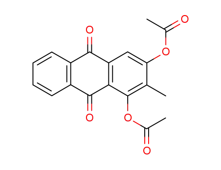 Molecular Structure of 7416-31-1 (9,10-Anthracenedione, 1,3-bis(acetyloxy)-2-methyl-)