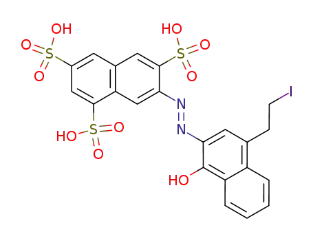 7-[1-Hydroxy-4-(2-iodo-ethyl)-naphthalen-2-ylazo]-naphthalene-1,3,6-trisulfonic acid