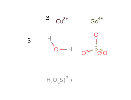 [Cu(II)3Gd(III)(μ3-OH)(μ3-SH)(sulfate)(water)3]n