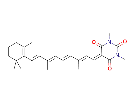 5-[3,7-dimethyl-9-(2,6,6-trimethylcyclohex-1-enyl)-nona-2E,4E,6E,8E-tetraenylidene]-1,3-dimethylbarbituric acid