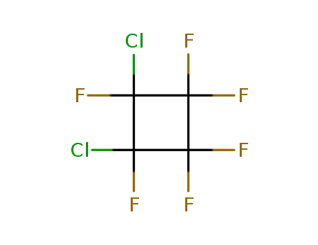 Molecular Structure of 356-18-3 (1,2-DICHLOROHEXAFLUOROCYCLOBUTANE)