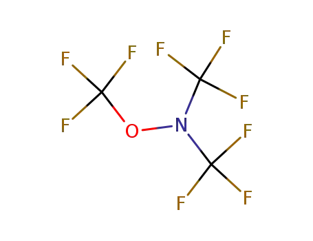 Molecular Structure of 671-63-6 (Methanamine, 1,1,1-trifluoro-N-(trifluoromethoxy)-N-(trifluoromethyl)-)